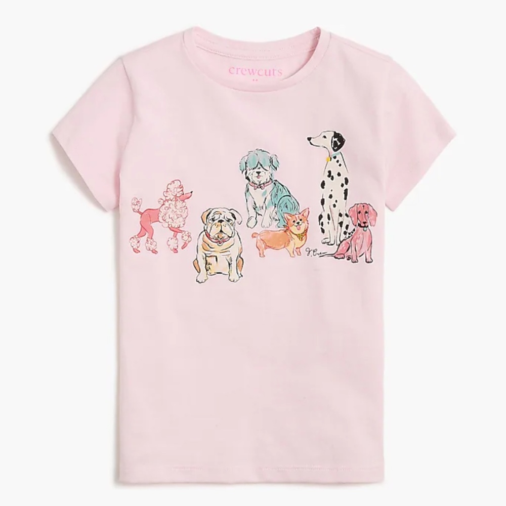 Crewcuts Girls dogs graphic tee